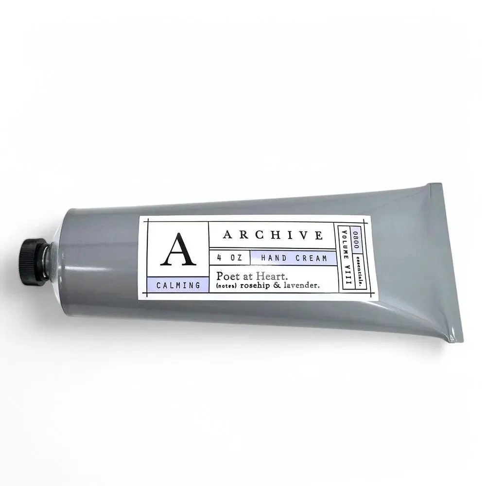 Archive Poet at Heart Hand Cream Calming Rosehip and Lavender Margot Elena 4 oz